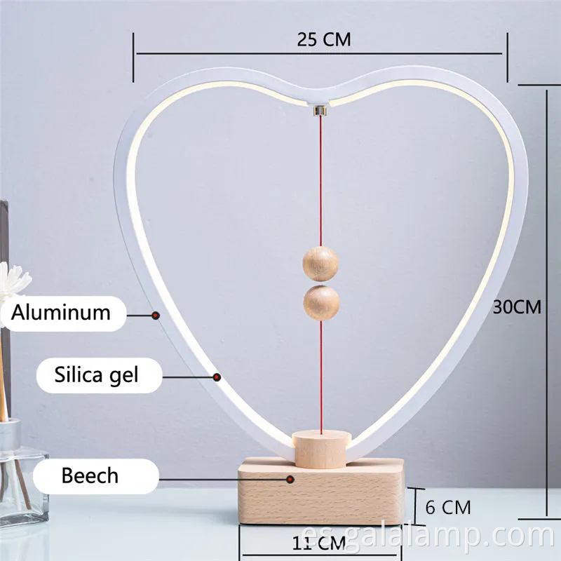 Luz nocturna flotante moderna para un ambiente casero elegante